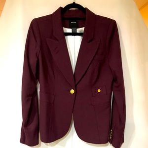 Smythe Duchess Blazer in Burgundy